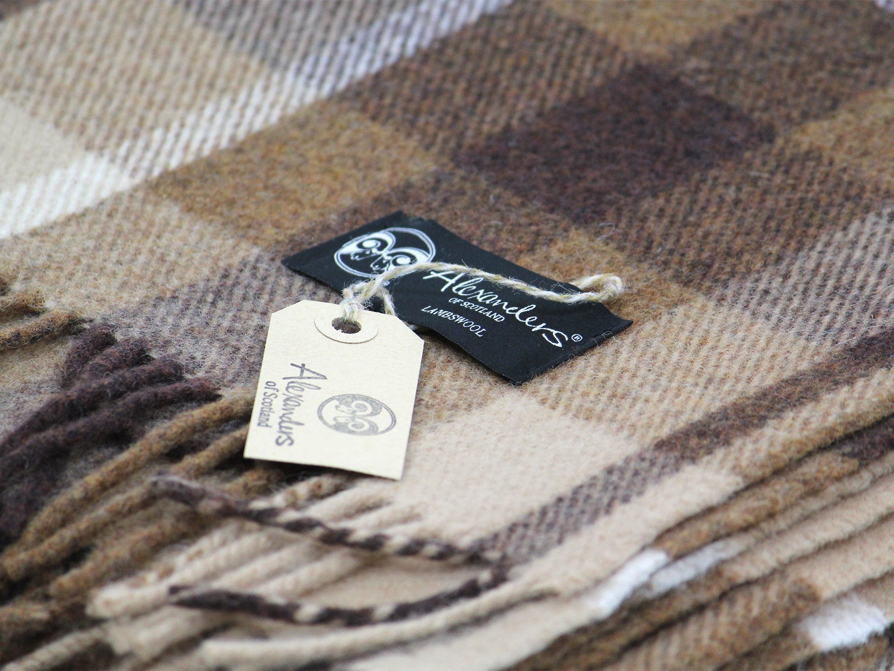 Traditional Weight Woollen Blanket Timber Plaid alexandersofscotland